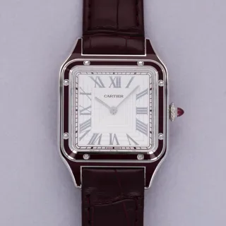 Cartier Santos Dumont WGSA0053 Platinum Silver