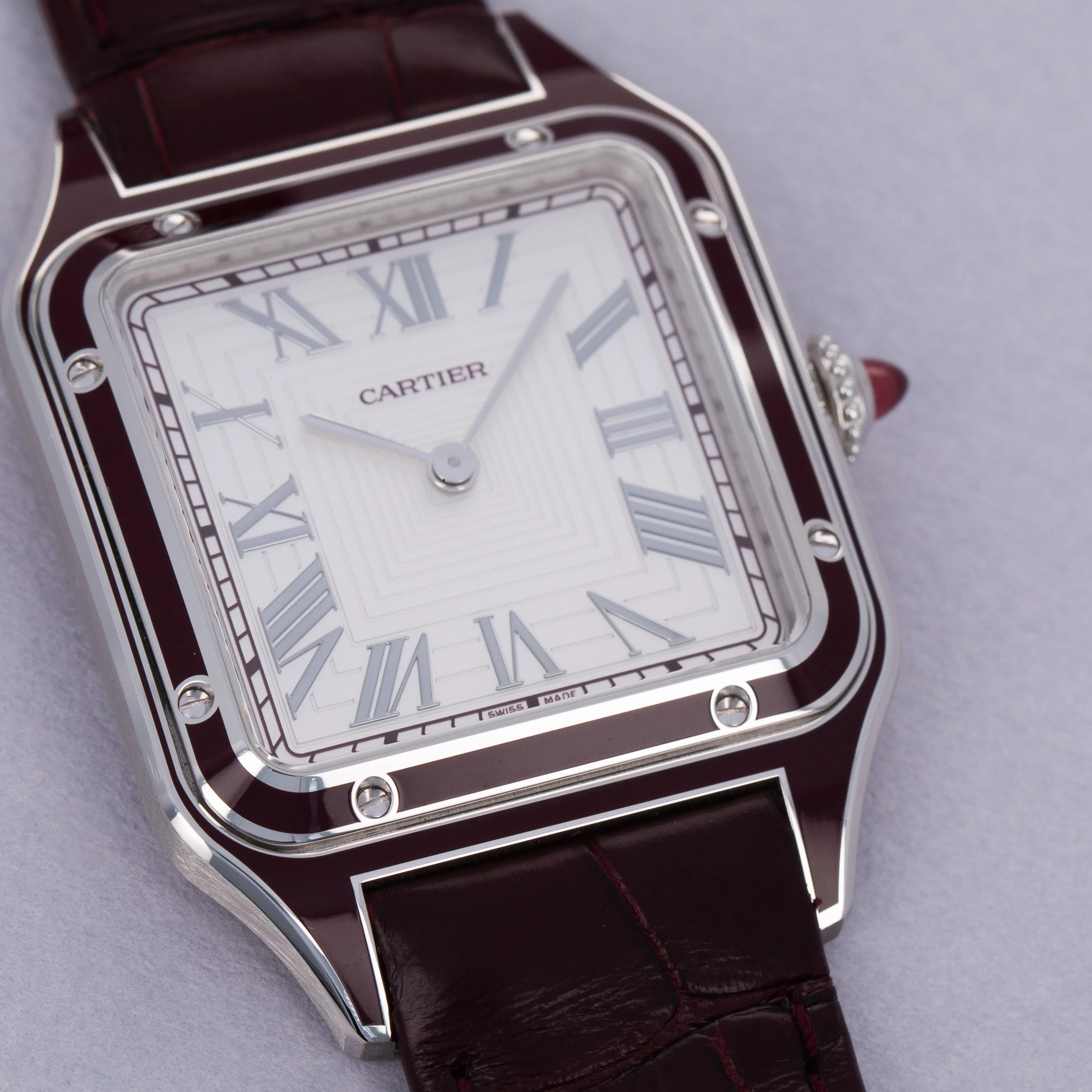 Cartier Santos Dumont WGSA0053 43.5mm Platinum Silver 1
