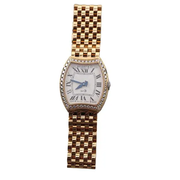 Bedat & Co 304 24mm Yellow gold and Stainless steel and Diamond Silver