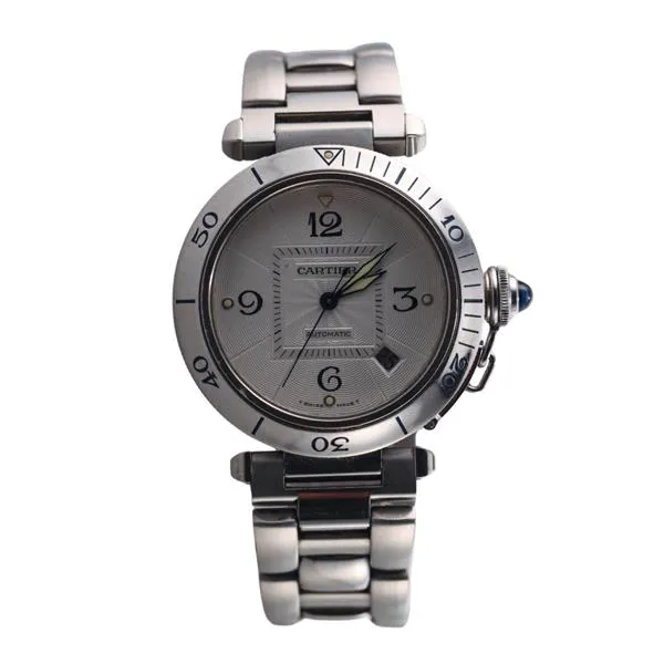 Cartier Pasha Seatimer 2378 38mm Stainless steel Silvered