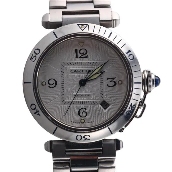 Cartier Pasha Seatimer 2378 38mm Stainless steel Silvered 2