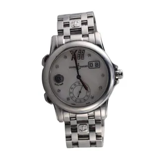 Ulysse Nardin Dual Time 3343-222 Stainless steel White