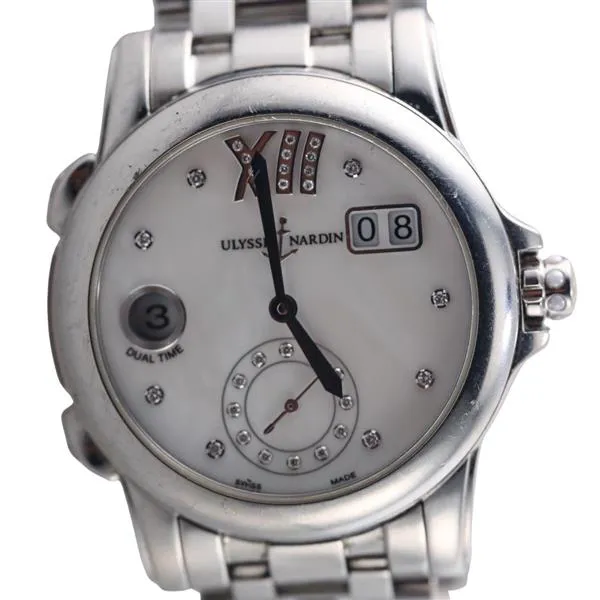 Ulysse Nardin Dual Time 3343-222 38mm Stainless steel Mother-of-pearl 1