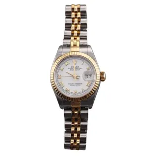 Rolex Lady-Datejust 79173 Yellow gold and Stainless steel White