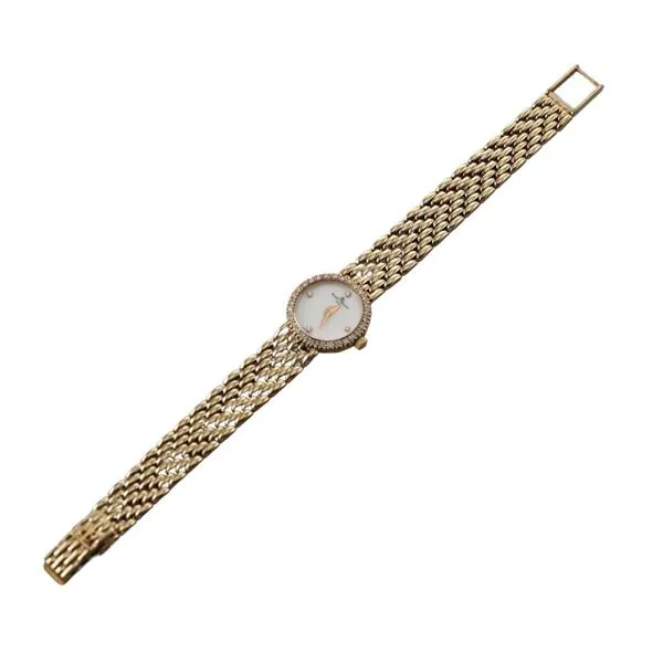 Baume & Mercier 7665 DB 19mm Yellow gold and diamond Mother-of-pearl