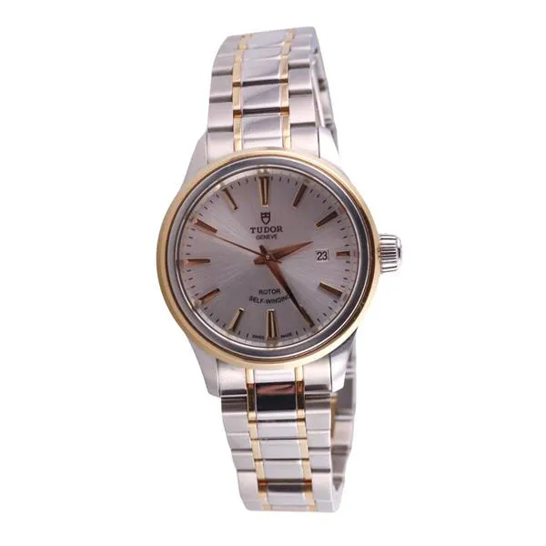 Tudor Style M12103-0002 28mm Yellow gold and stainless steel Silver