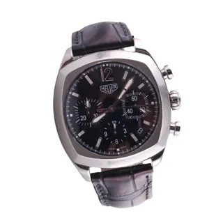 Heuer Monza CR2110.FC6165 Stainless steel Black