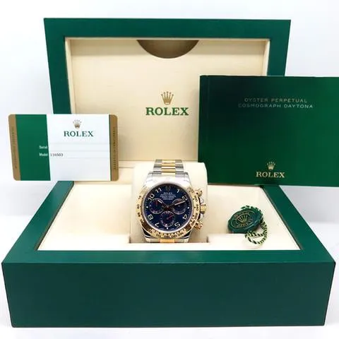Rolex Daytona 116503 40mm Yellow gold and stainless steel Blue 1