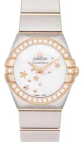 Omega Constellation 123.25.24.60.05.002 24mm Rose gold White