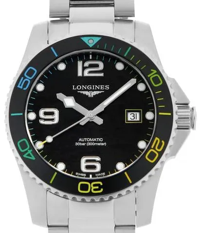 Longines HydroConquest L3.781.4.59.6 41mm Stainless steel Black