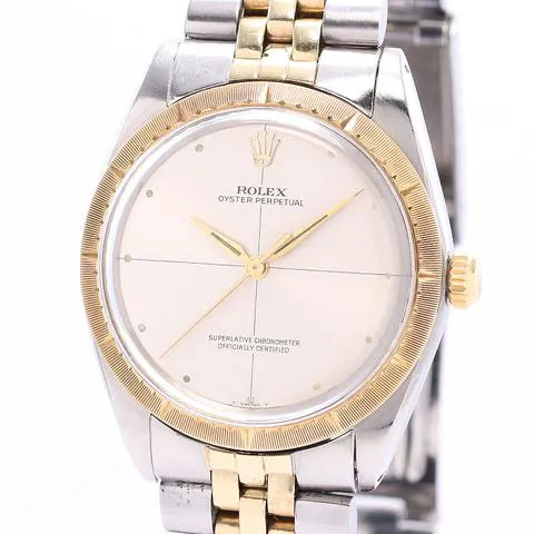 Rolex Oyster Perpetual 34 1008 nullmm Yellow gold and stainless steel Silver