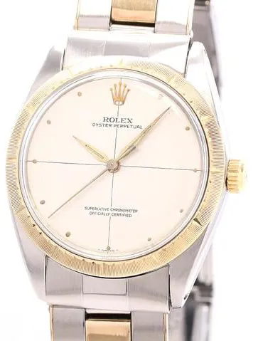Rolex Oyster Perpetual 34 1008 nullmm Yellow gold and stainless steel Silver