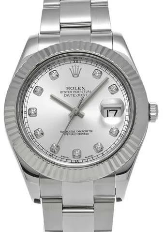 Rolex Datejust II 116334G 41mm Stainless steel Silver