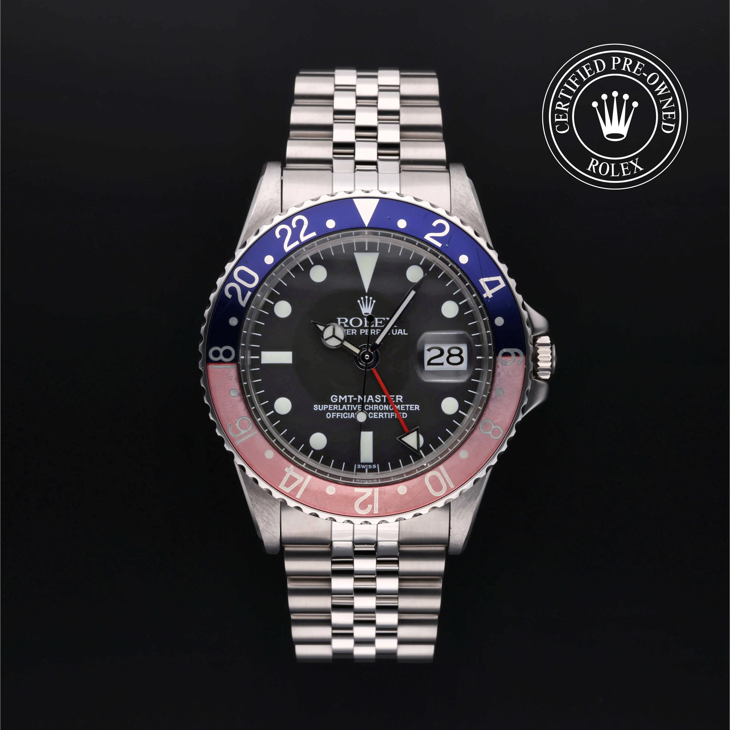 Rolex GMT-Master 16750 40mm Oystersteel Black