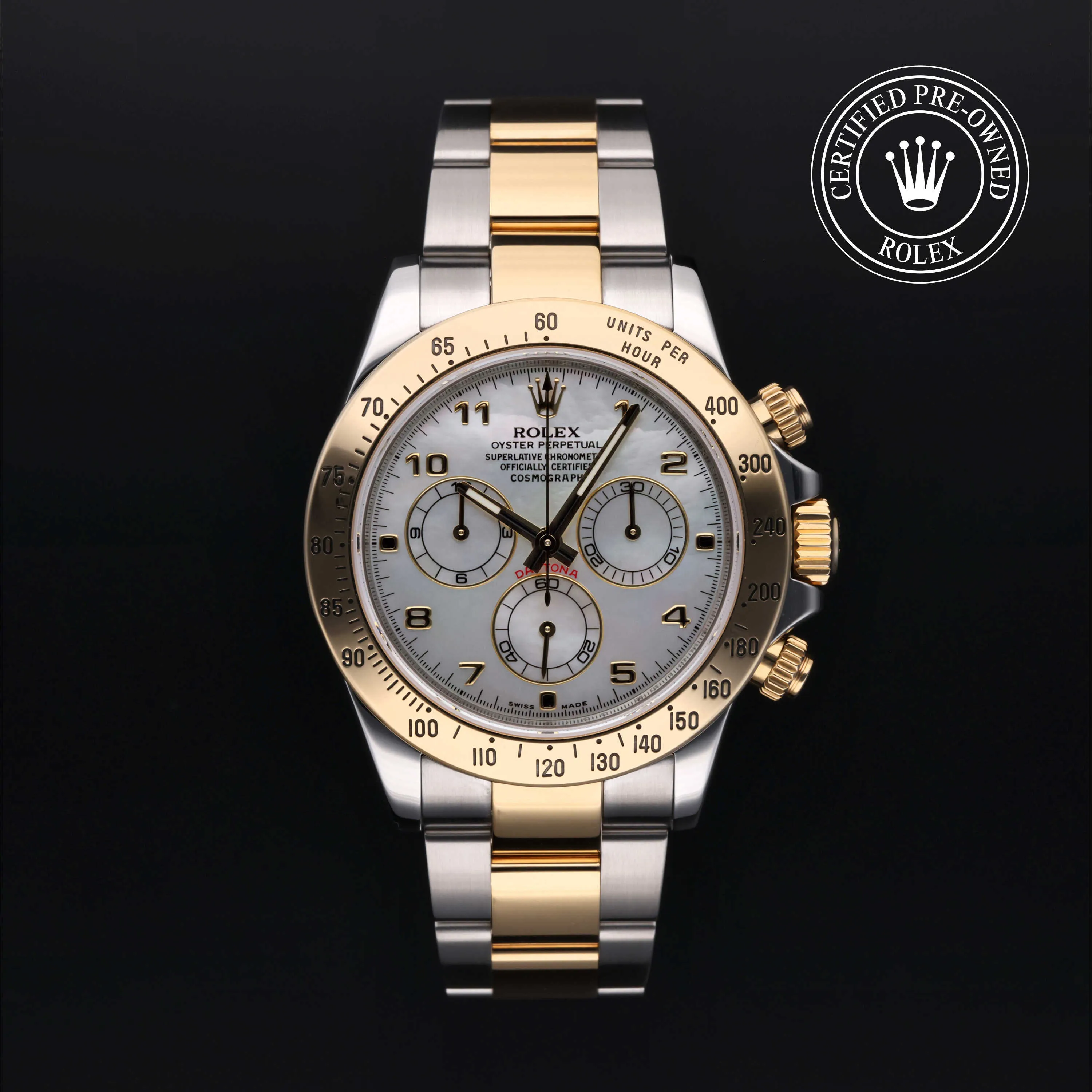 Rolex Daytona 116523 40mm Yellow gold and Stainless steel White