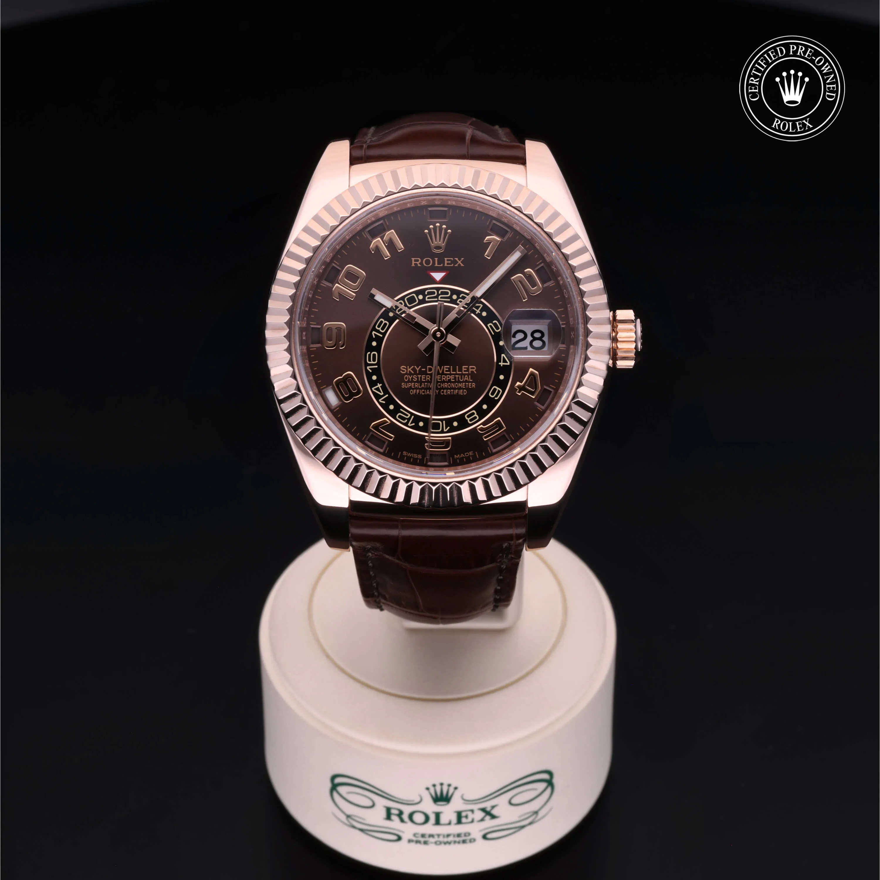 Rolex Sky-Dweller 326135 42mm Rose gold Brown 1