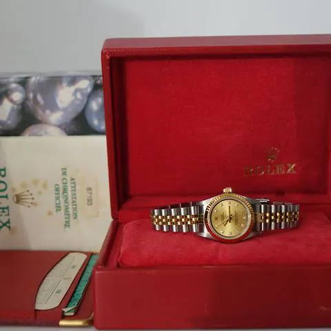 Rolex Oyster Perpetual 67193 26mm Yellow gold and Stainless steel Champagne 1