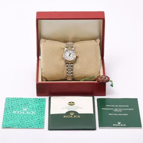 Rolex Lady-Datejust 69173 26mm Yellow gold and stainless steel White 1