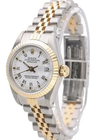 Rolex Lady-Datejust 69173 26mm Yellow gold and stainless steel White 3