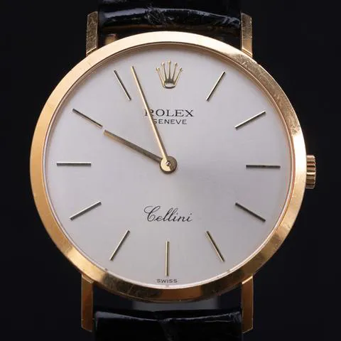 Rolex Cellini 4112 32mm Yellow gold Silver