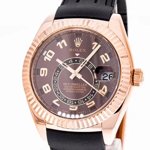 Rolex Sky-Dweller 326135 42mm Rose gold Brown