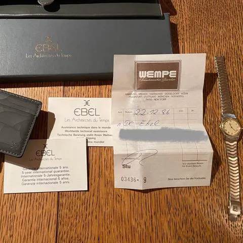Ebel Classic 166901 23mm Yellow gold and stainless steel Champagne 10