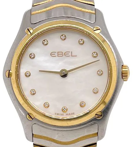 Ebel Sport 27mm Yellow gold and stainless steel Mother-of-pearl