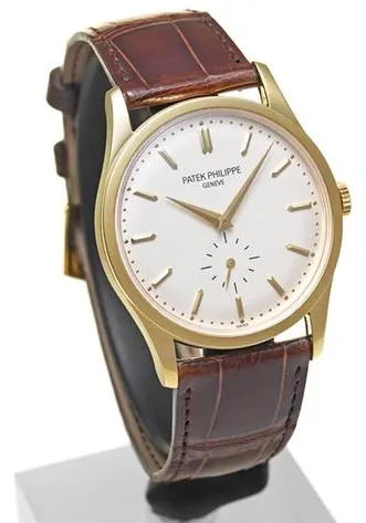 Patek Philippe Calatrava 5196J-001 37mm Yellow gold Silver 2