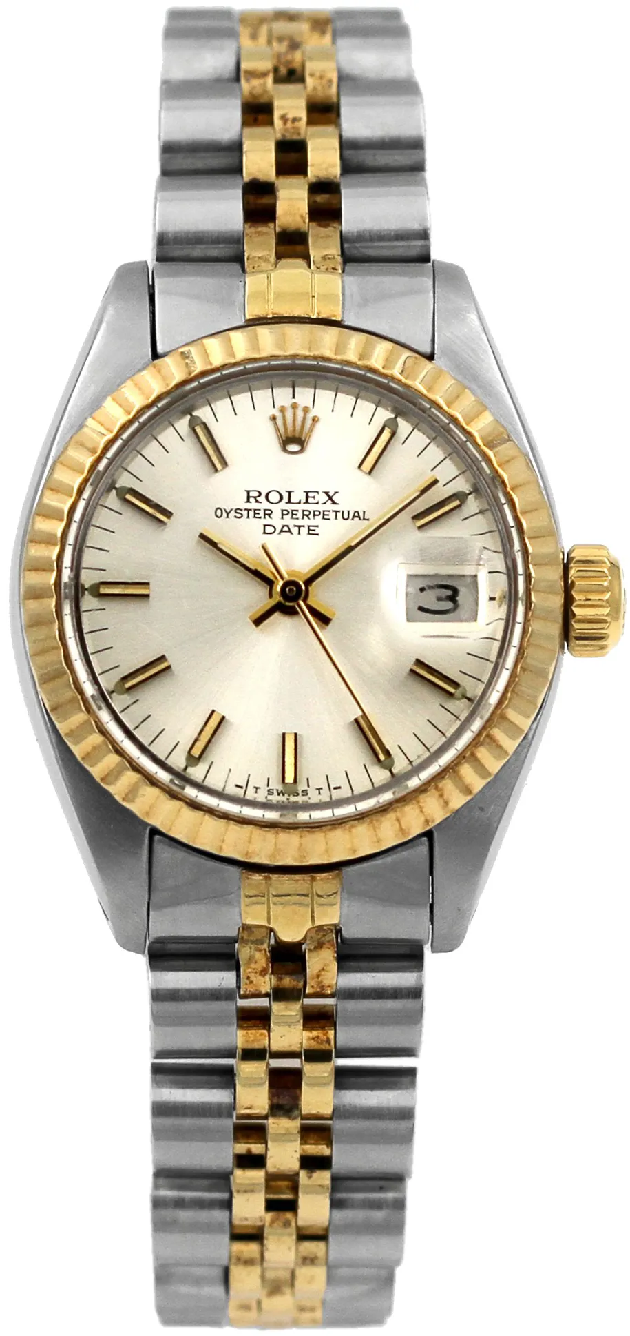 Rolex Datejust 6917 26mm Yellow gold and stainless steel Silver