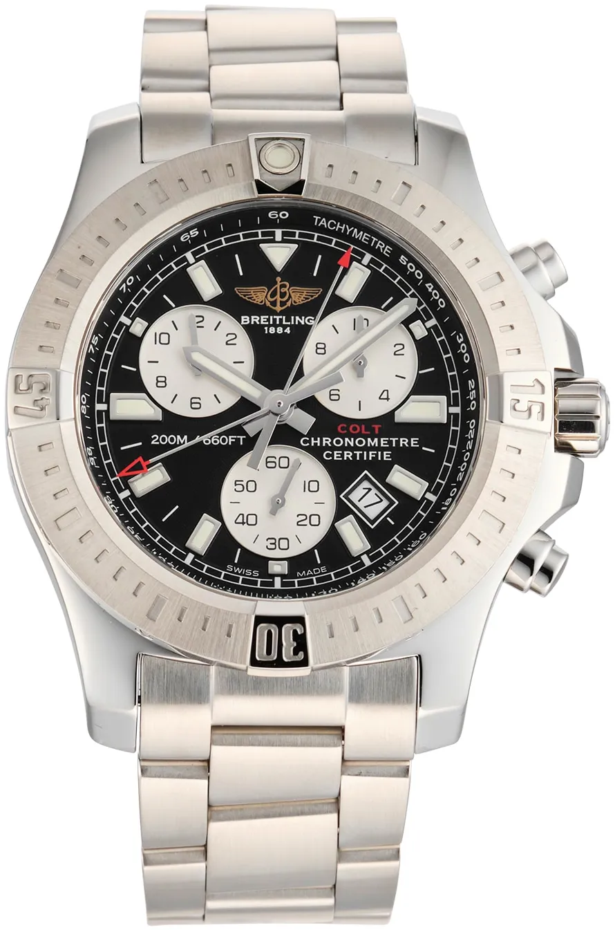 Breitling Colt A7338811/BD43 44mm Stainless steel Black