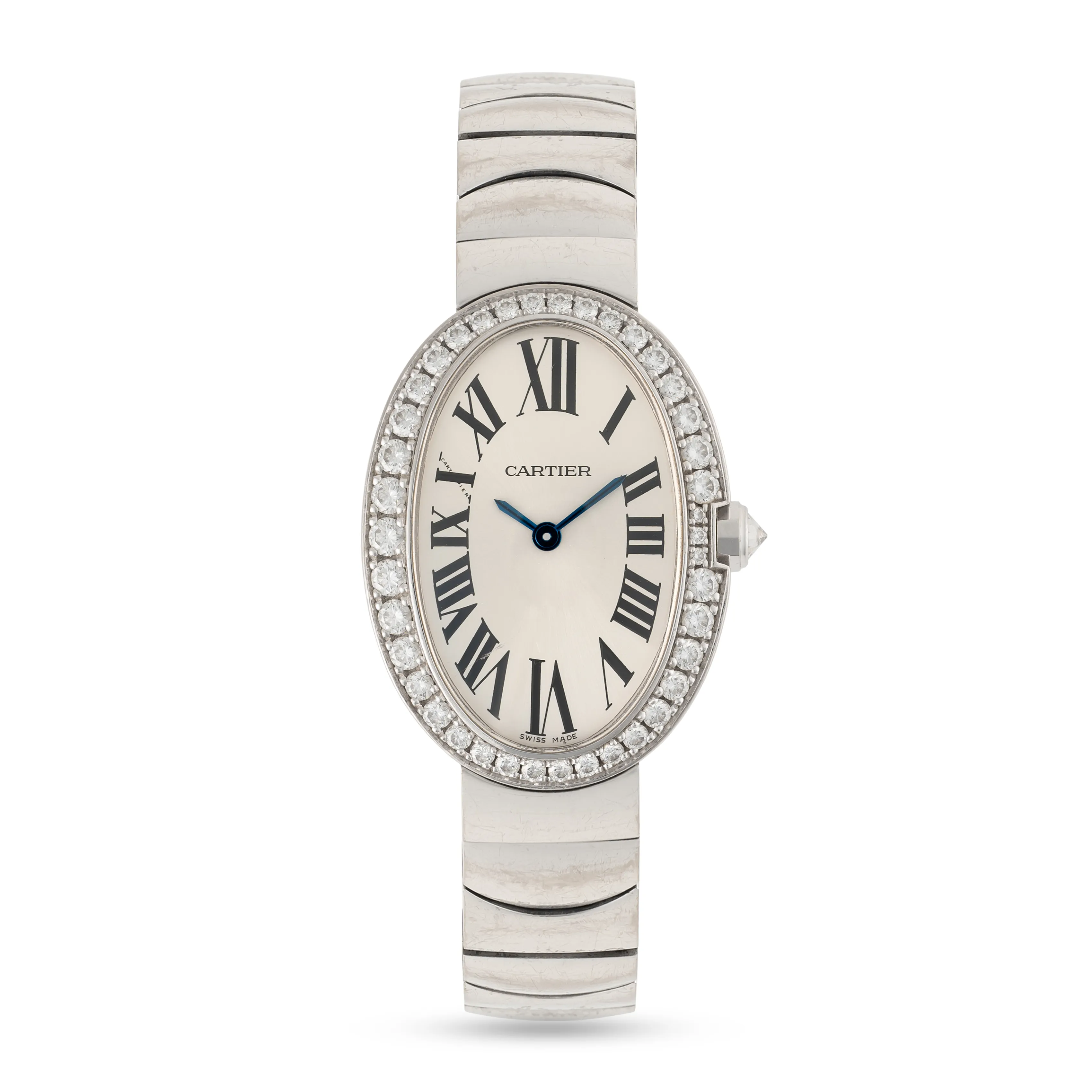 Cartier Baignoire 3065 32mm White gold and Diamond 7