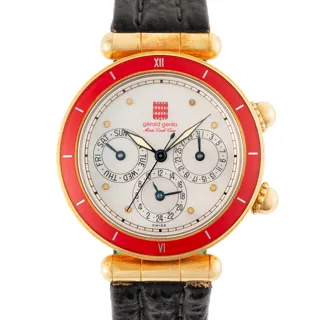 Gérald Genta Monte Carlo Time Gold-plated White