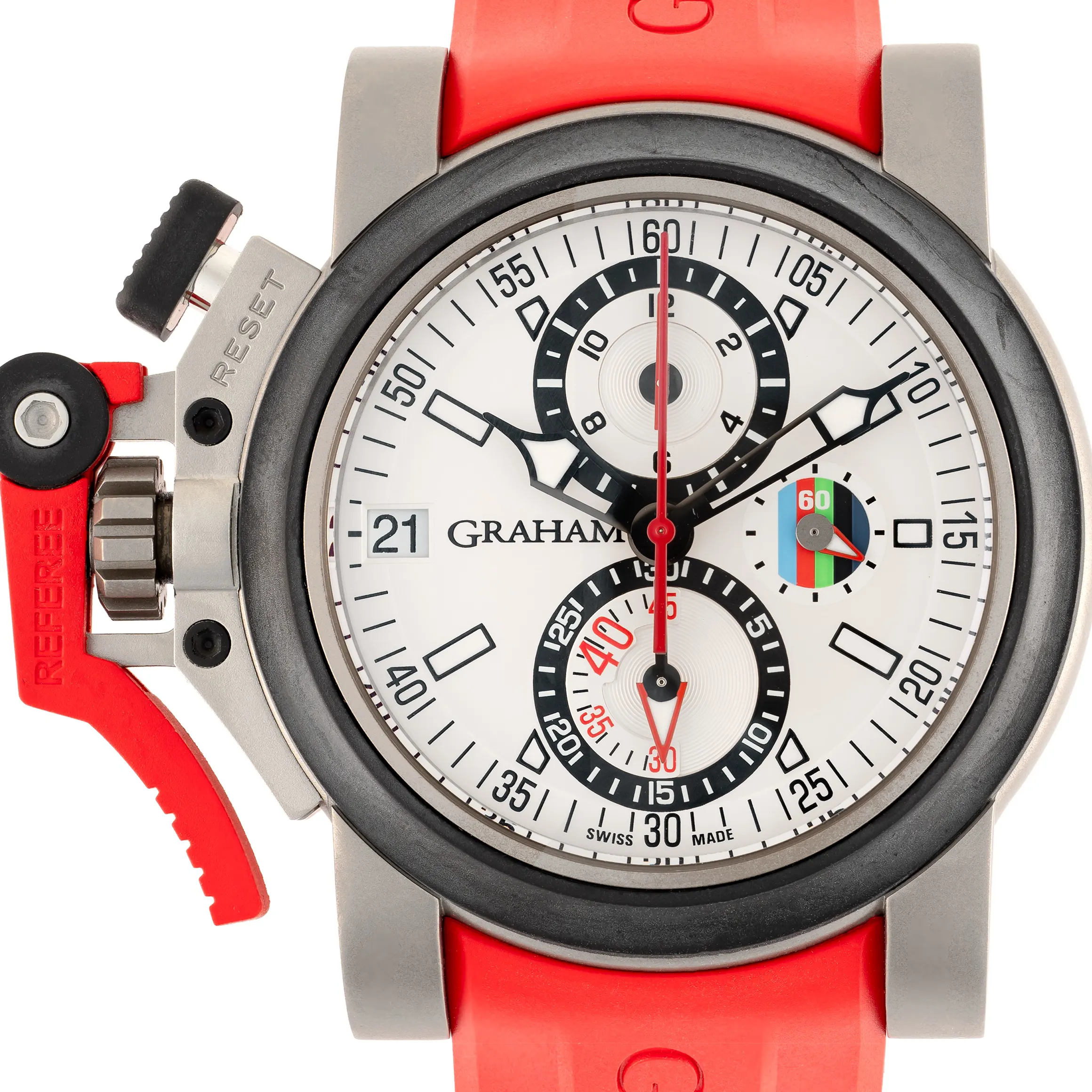 Graham Chronofighter Oversize 20VKK 47mm Titanium and Rubber