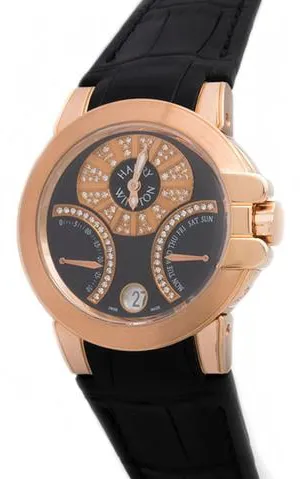 Harry Winston Ocean 36mm Rose gold Black