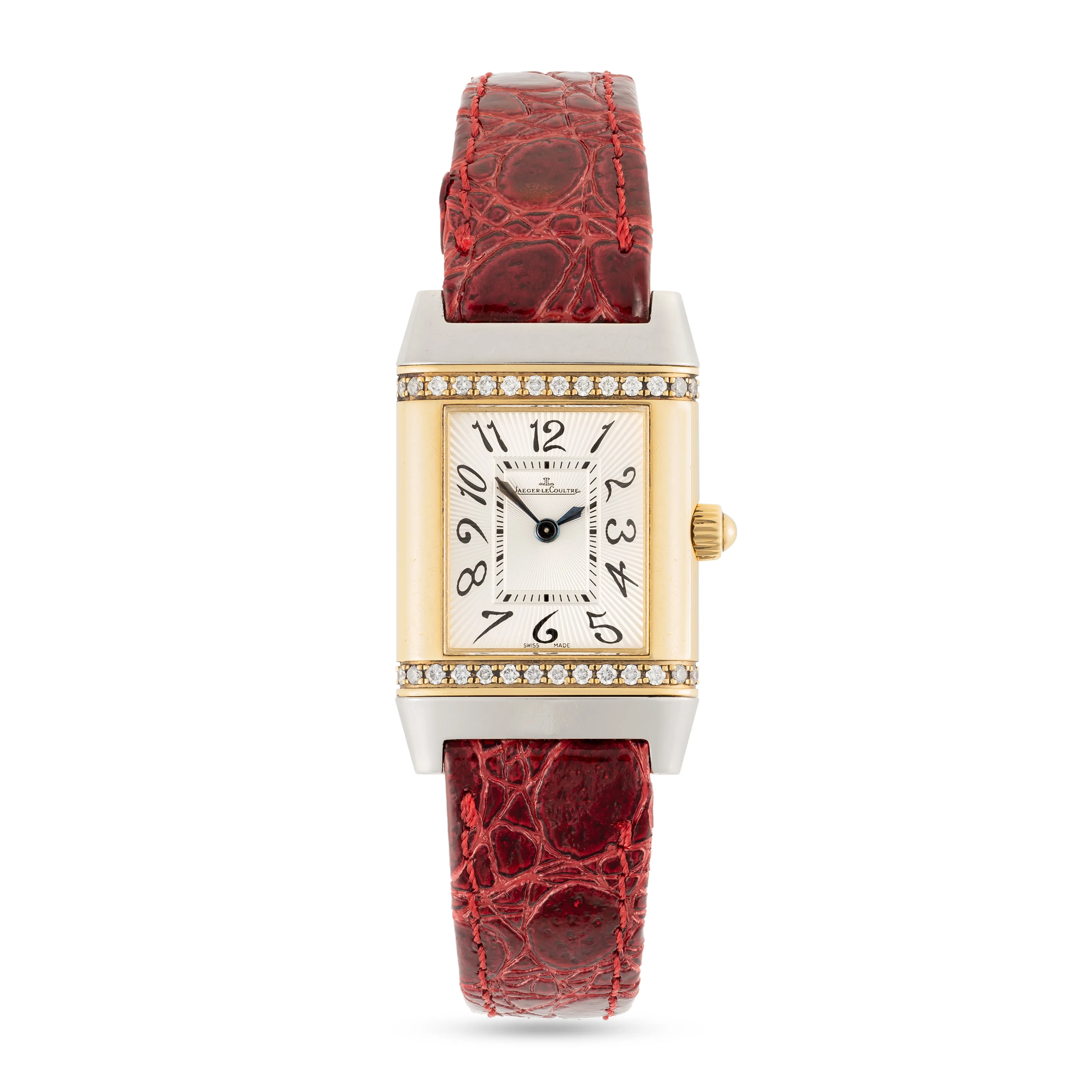 Jaeger-LeCoultre Reverso 265.5.08 21mm Stainless steel, gold and diamond-set 2