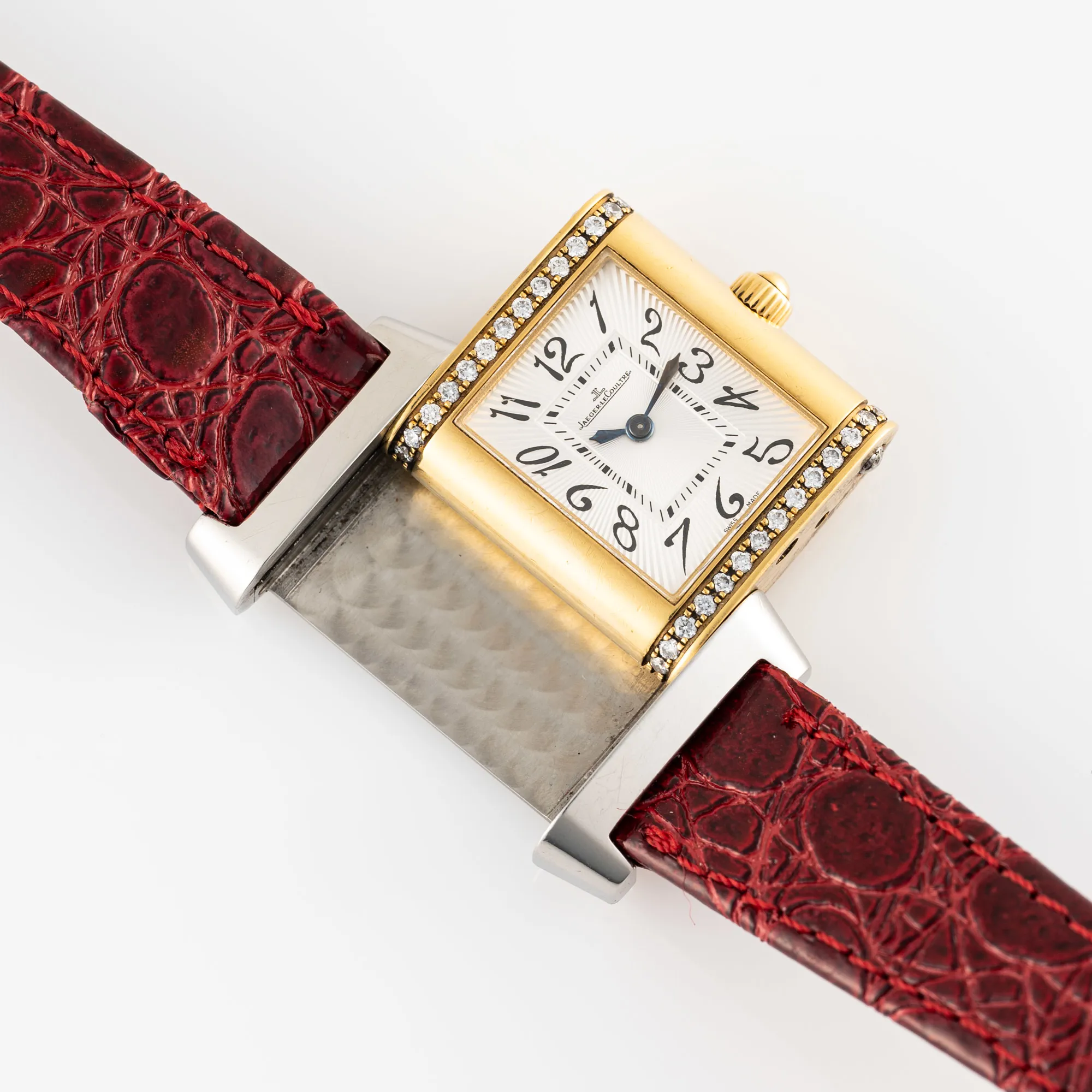 Jaeger-LeCoultre Reverso 265.5.08 21mm Stainless steel, gold and diamond-set 3