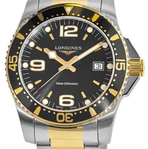 Longines HydroConquest L3.740.3.56.7 41mm Stainless steel Black