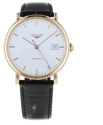 Longines Présence L4.787.8.12.4 37mm Rose gold White