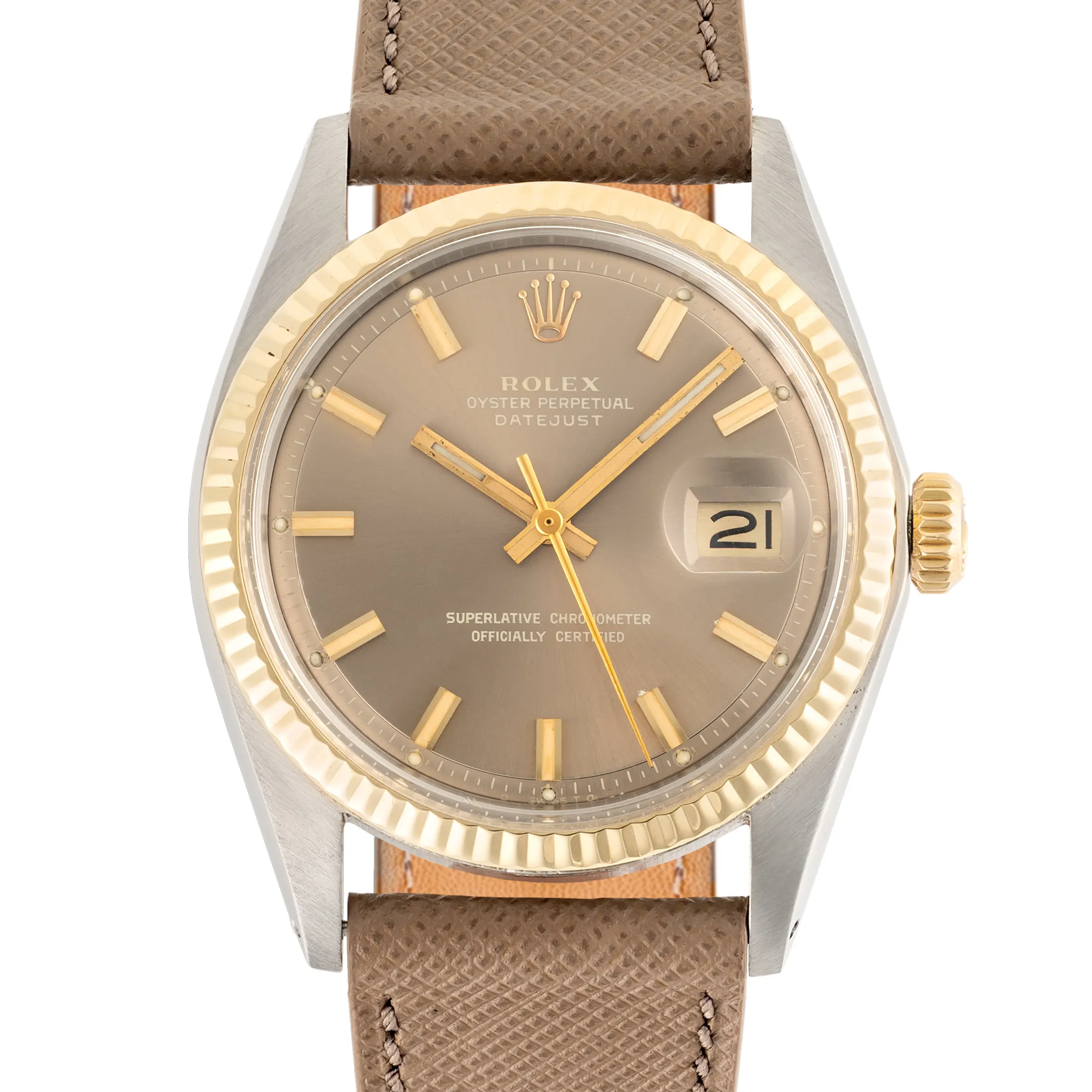 Rolex Datejust 36 1601 36mm Steel and gold Grey
