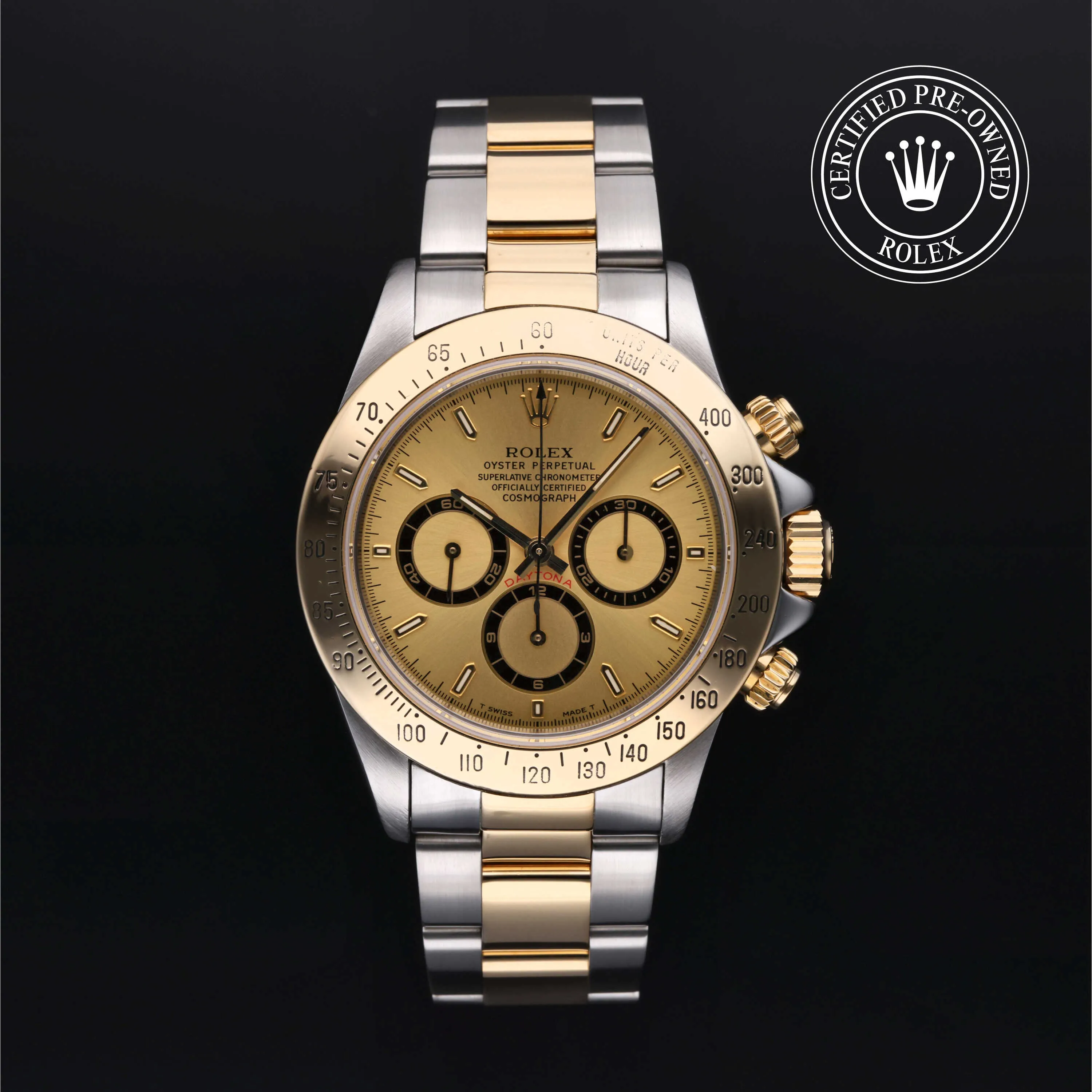 Rolex Daytona 16523 40mm Yellow gold and stainless steel Champagne