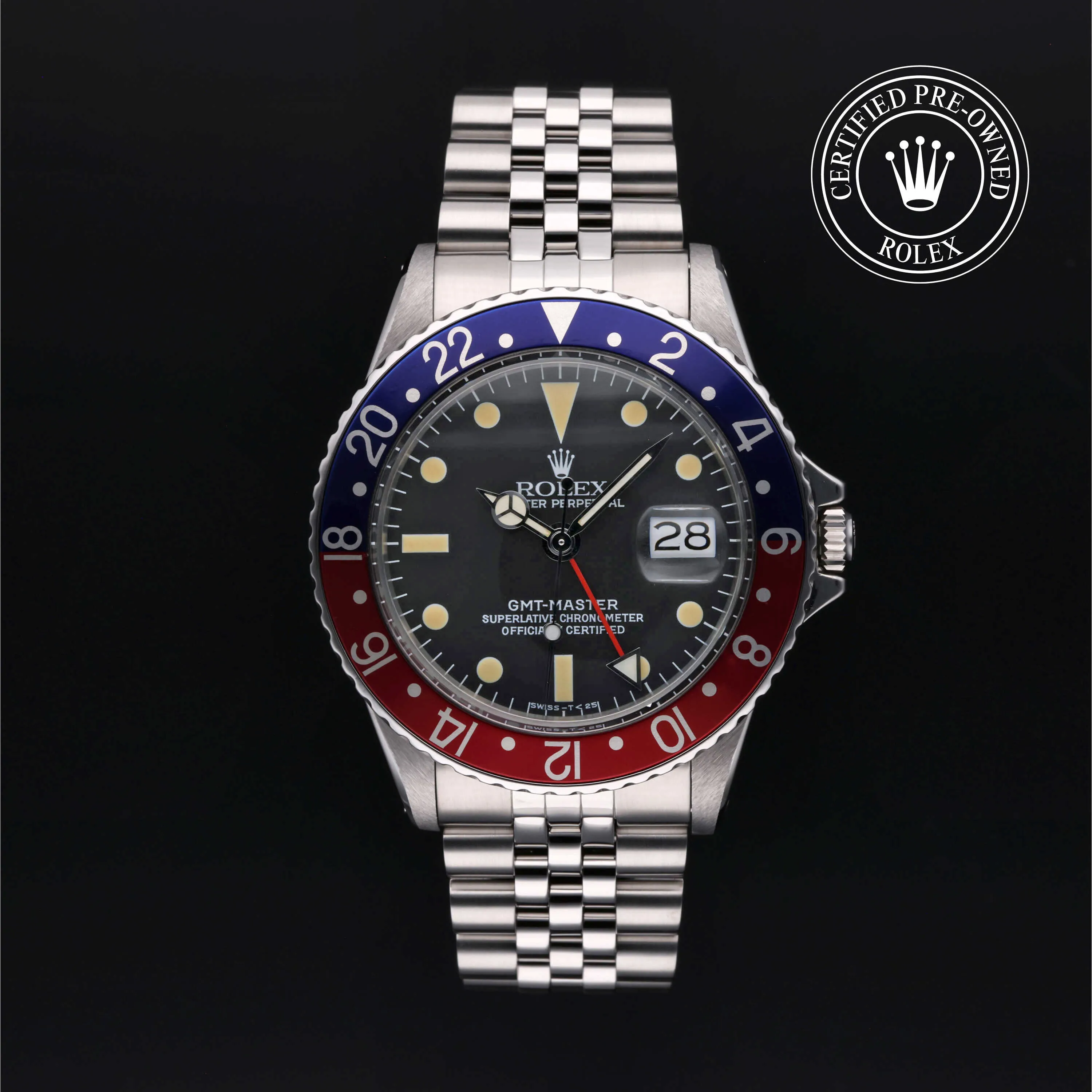 Rolex GMT-Master 16750 40mm Oystersteel Black