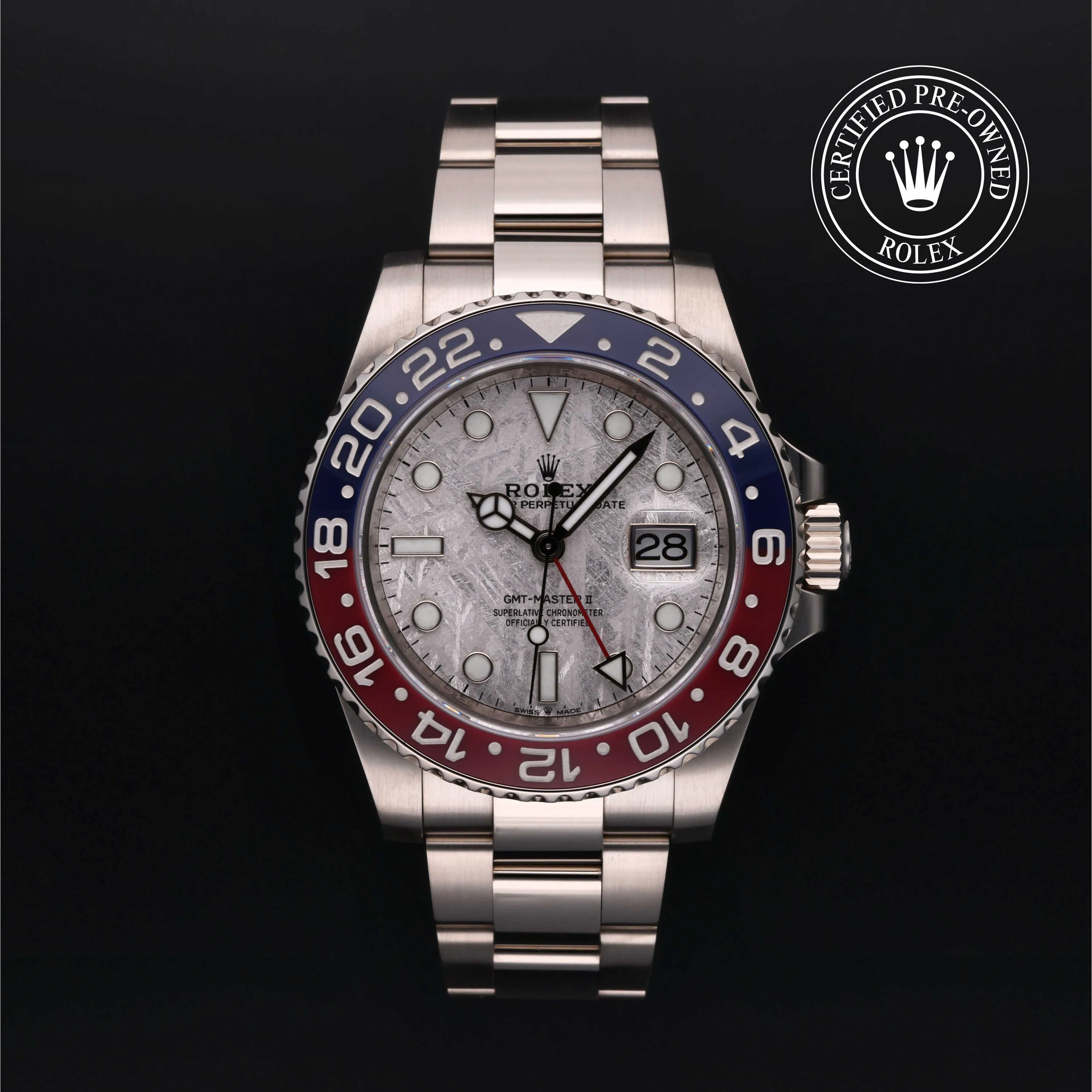 Rolex GMT-Master II 126719BLRO 40mm White gold Meteorite