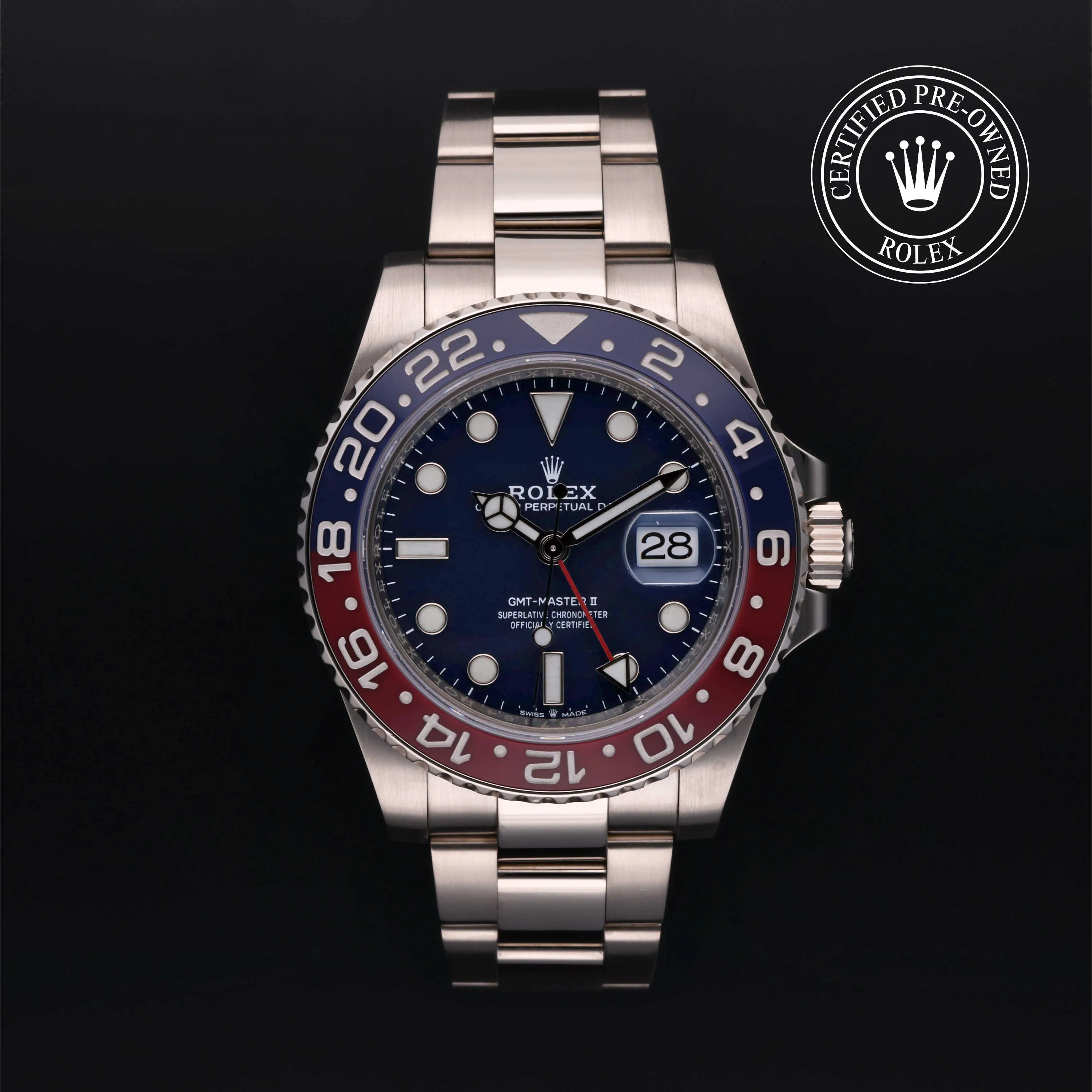 Rolex GMT-Master II 126719BLRO 40mm White gold Blue