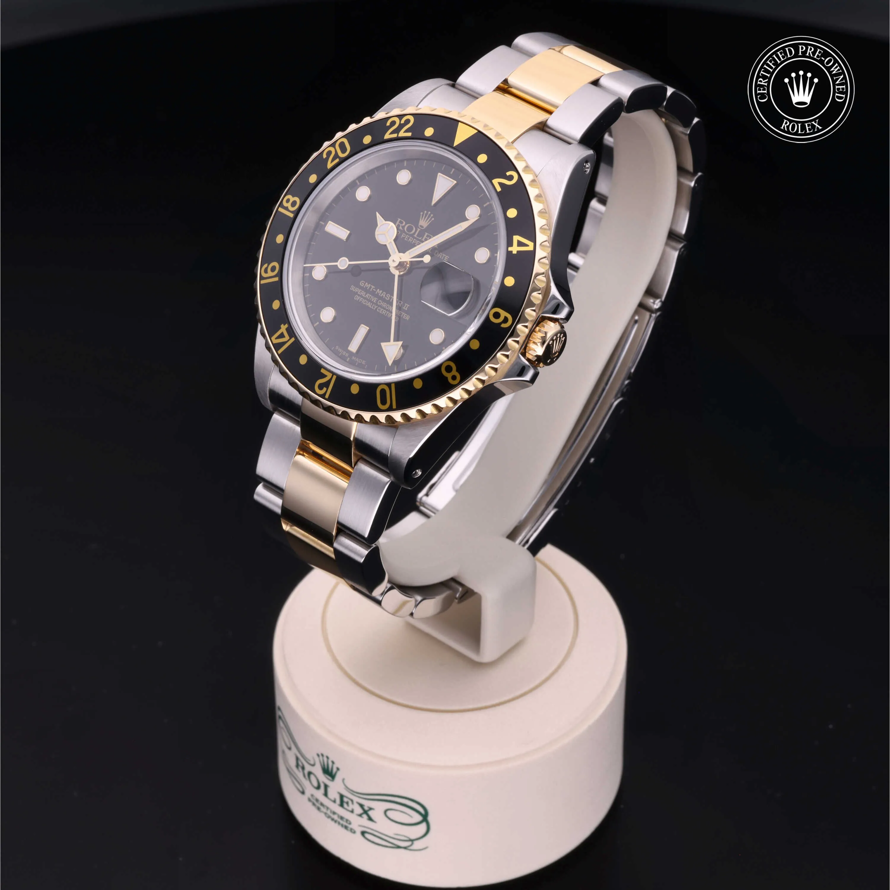 Rolex GMT-Master II 16713LN 40mm Yellow gold and Oystersteel Black 2