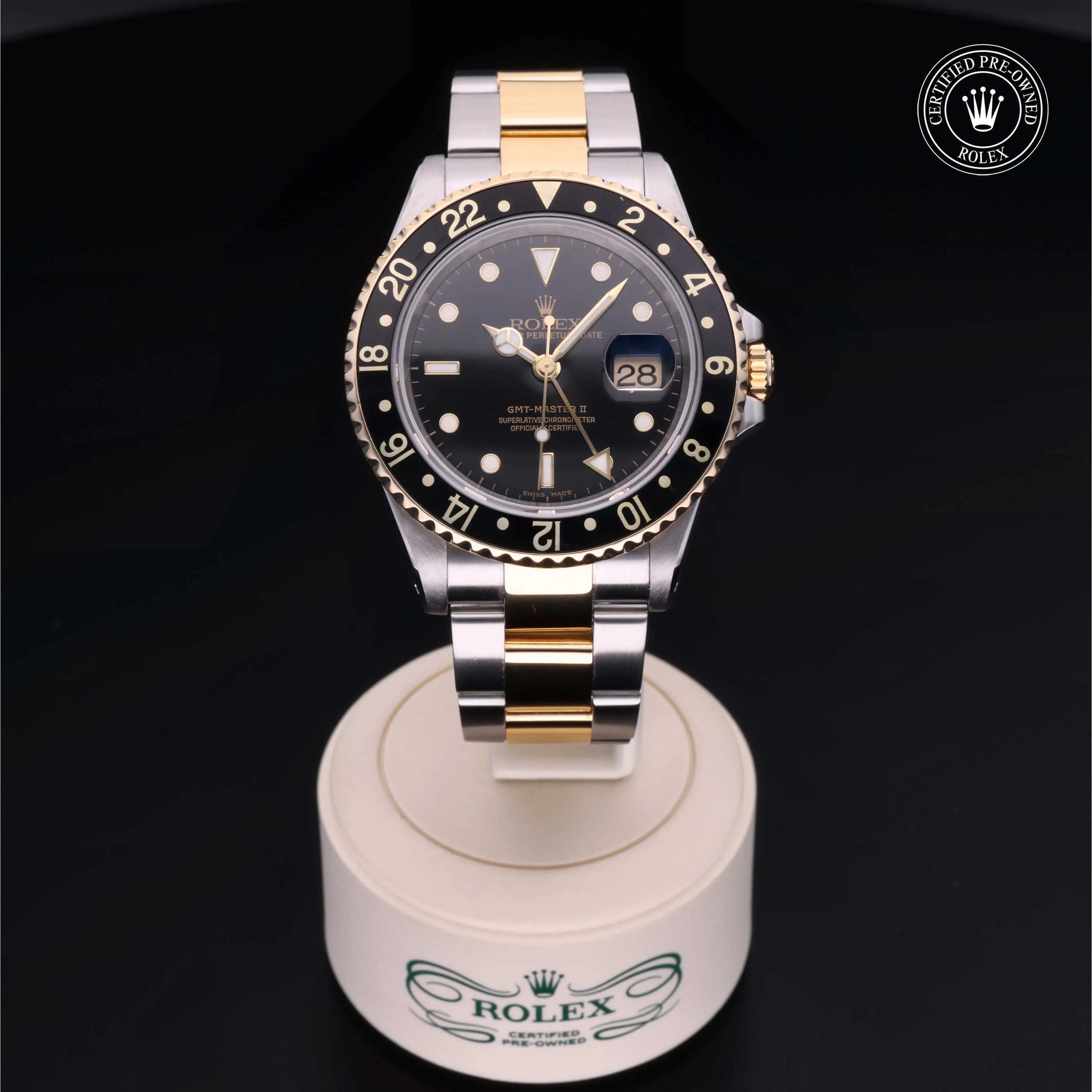 Rolex GMT-Master II 16713LN 40mm Yellow gold and Stainless steel Black 1