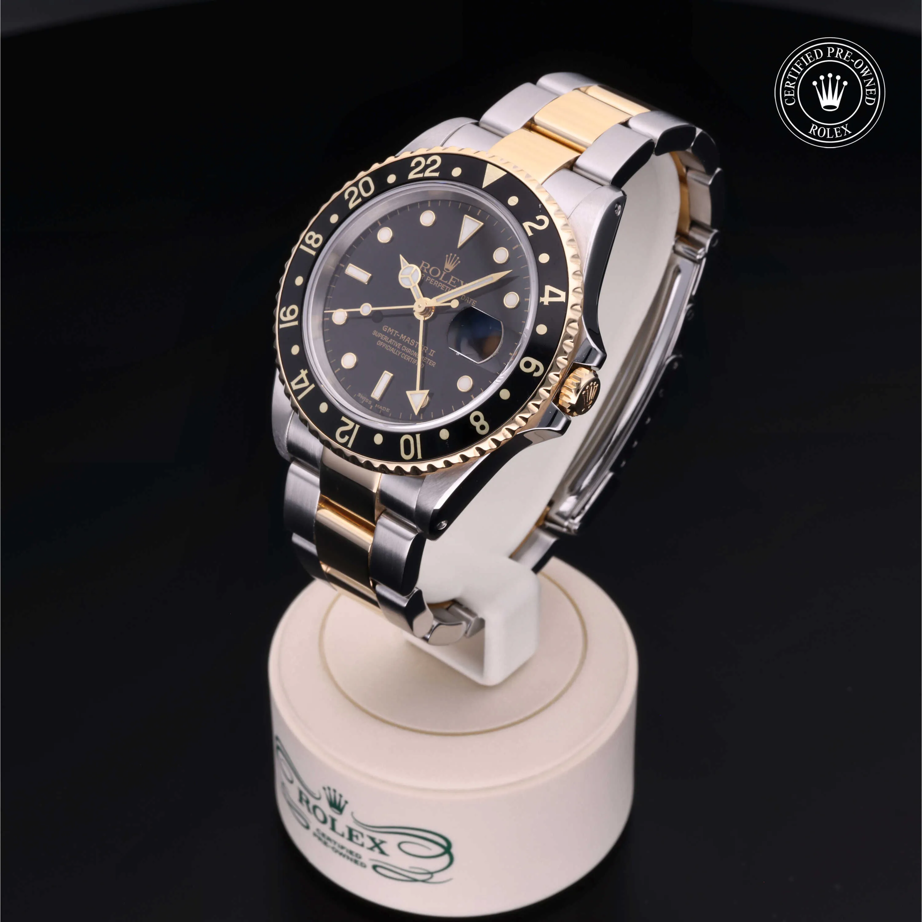 Rolex GMT-Master II 16713LN 40mm Yellow gold and Stainless steel Black 2