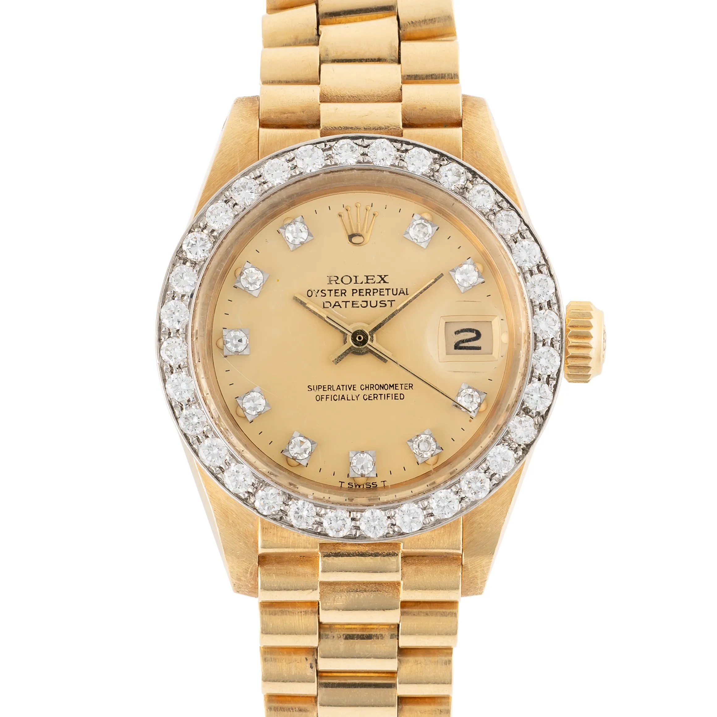 Rolex Lady-Datejust 69138 26mm Yellow gold Champagne 3