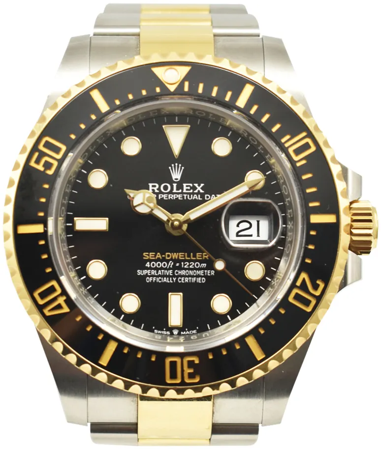 Rolex Sea-Dweller 126603 43mm Yellow gold and Stainless steel Black