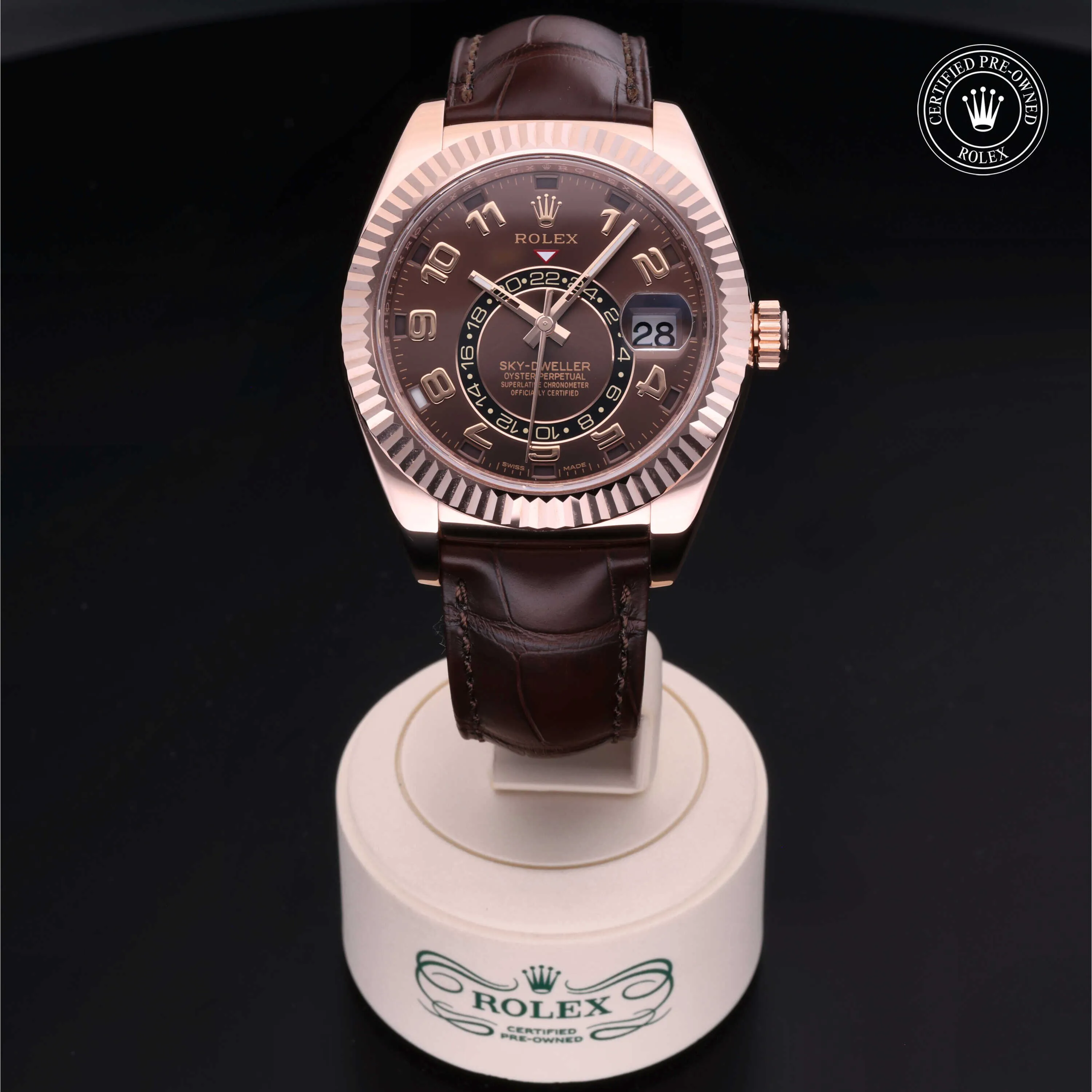 Rolex Sky-Dweller 326135 42mm Rose gold Brown 1