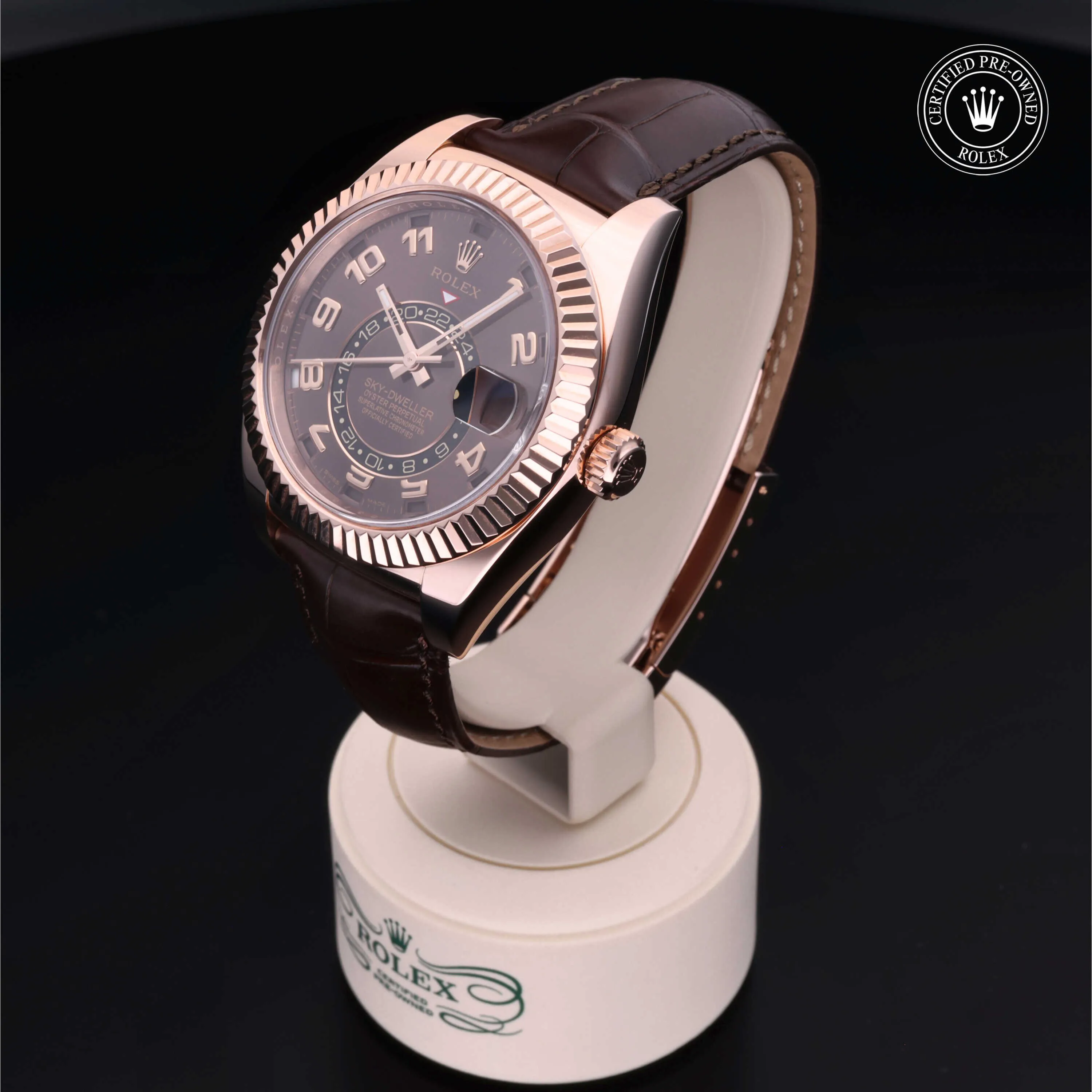 Rolex Sky-Dweller 326135 42mm Rose gold Brown 2